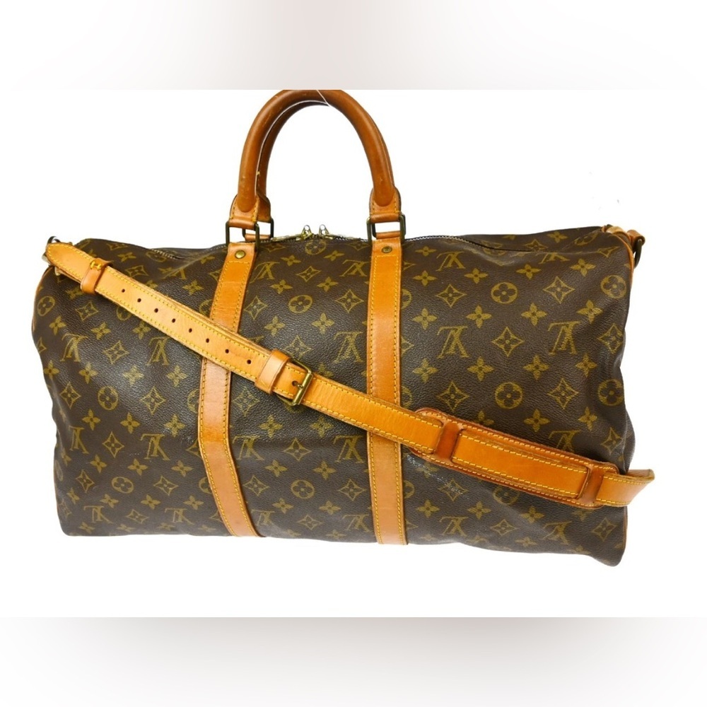 Louis Vuitton Keepall Bandoulière 50 Monogram Canvas – Vintage Travel Bag